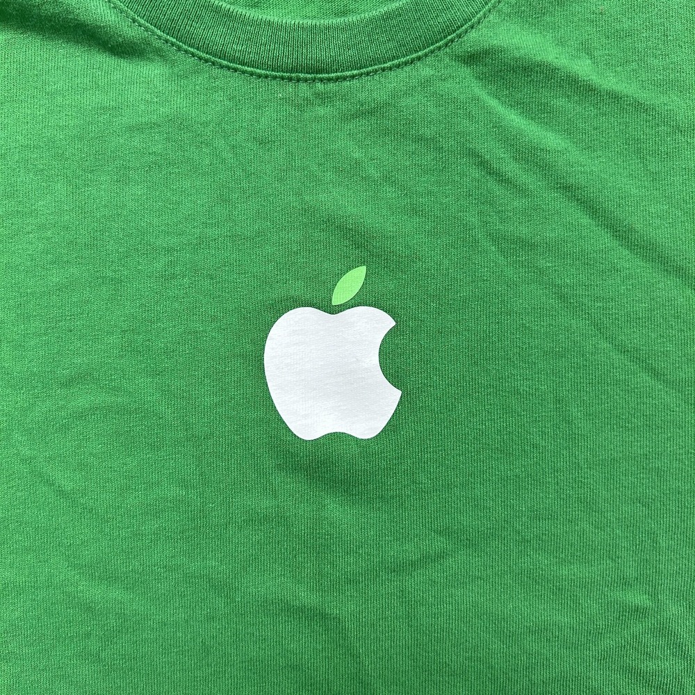 Apple Shirt Mens Small Green Leave The World Better Eco Graphic Tee T-Shirt - Picture 3 of 7